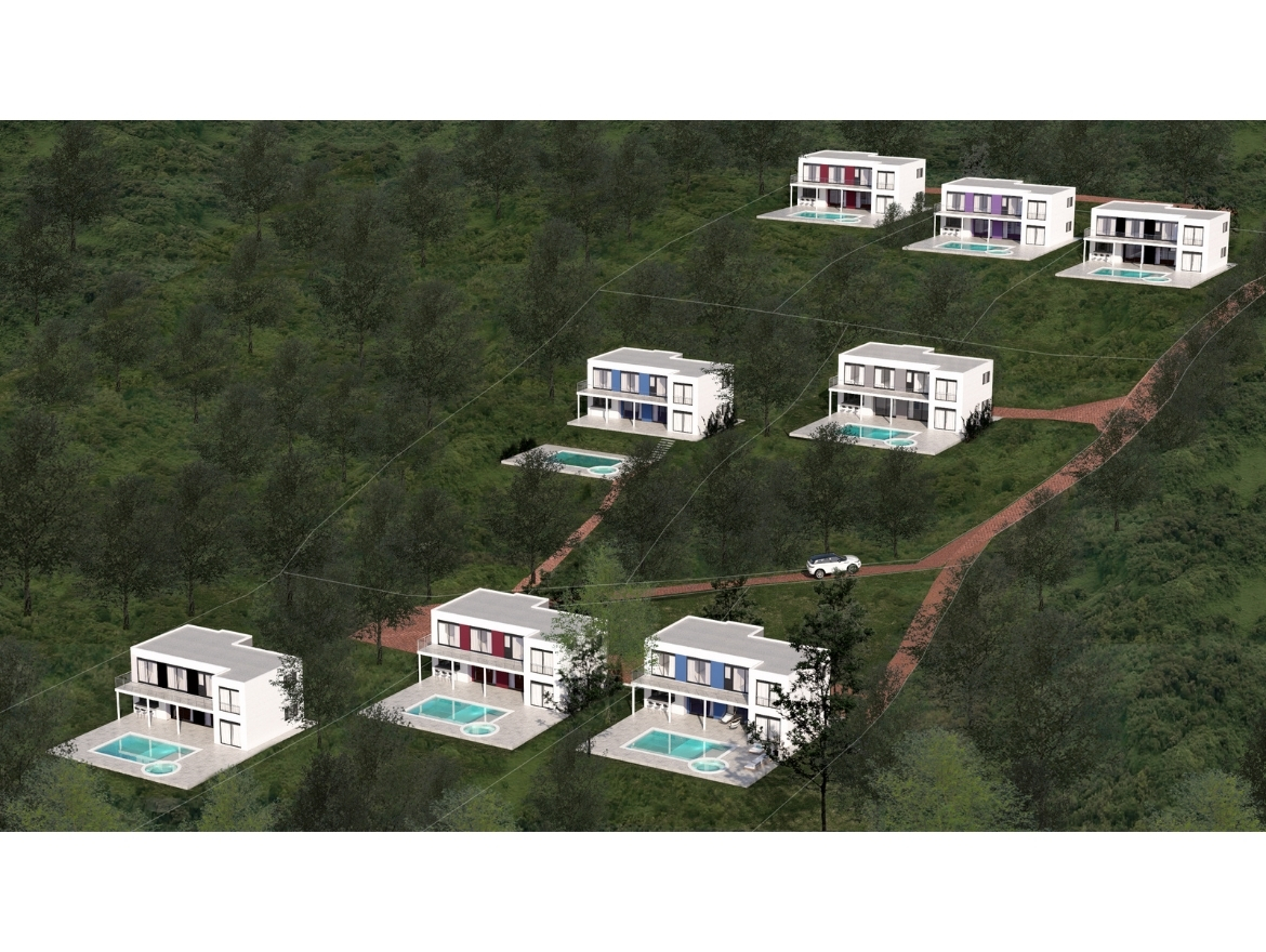 Oriol Pujol Mata, arquitecte. 8 habitatges unifamiliars Villeta