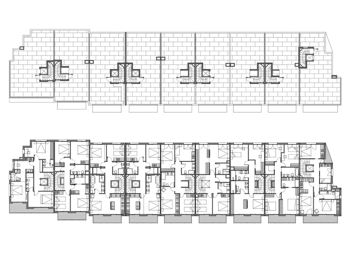 Oriol Pujol Mata, arquitecte. 9 habitatges unifamiliars en filera a Sitges