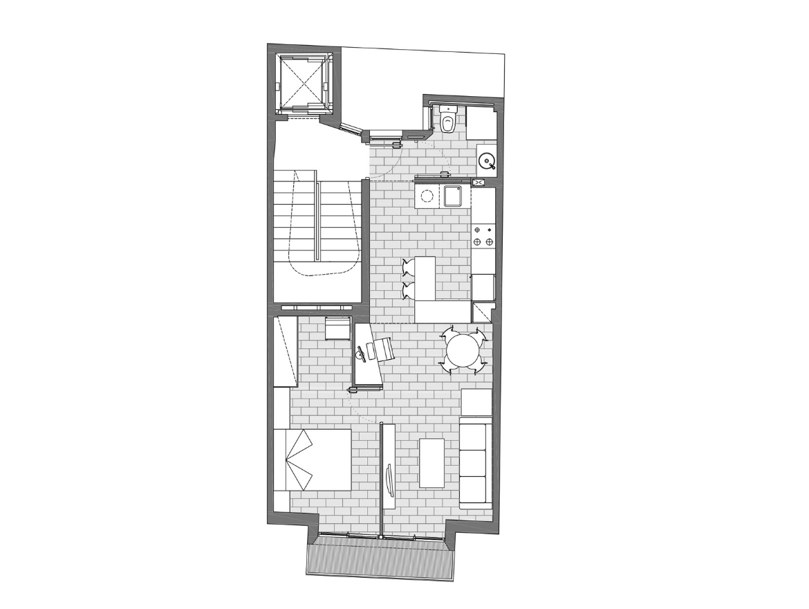 Oriol Pujol Mata, arquitecte. Edifici plurifamilia 3 habitatges i local comercial Viladrosa.