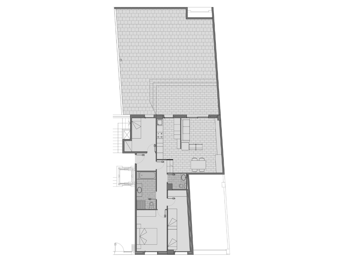 Oriol Pujol Mata, arquitecte. Edifici plurifamiliar 17 habitatges i aparcament Valldemossa