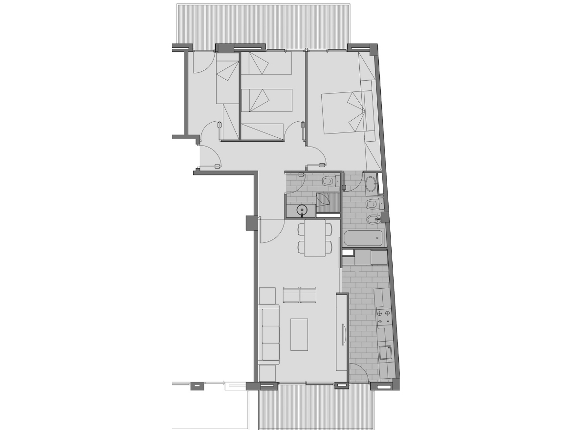 Oriol Pujol Mata, arquitecte. Edifici plurifamiliar 17 habitatges i aparcament Valldemossa