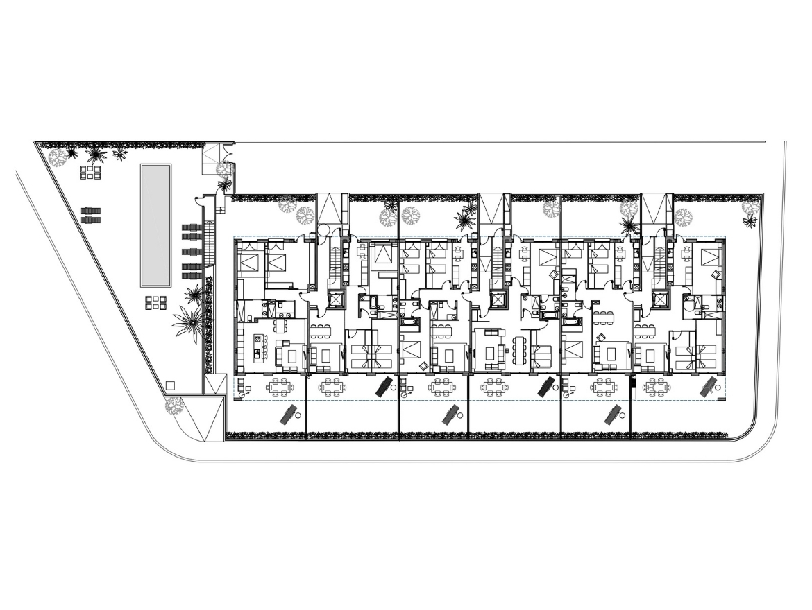 Oriol Pujol Mata, arquitecte. Edifici plurifamiliar 18 habitatges Sitges