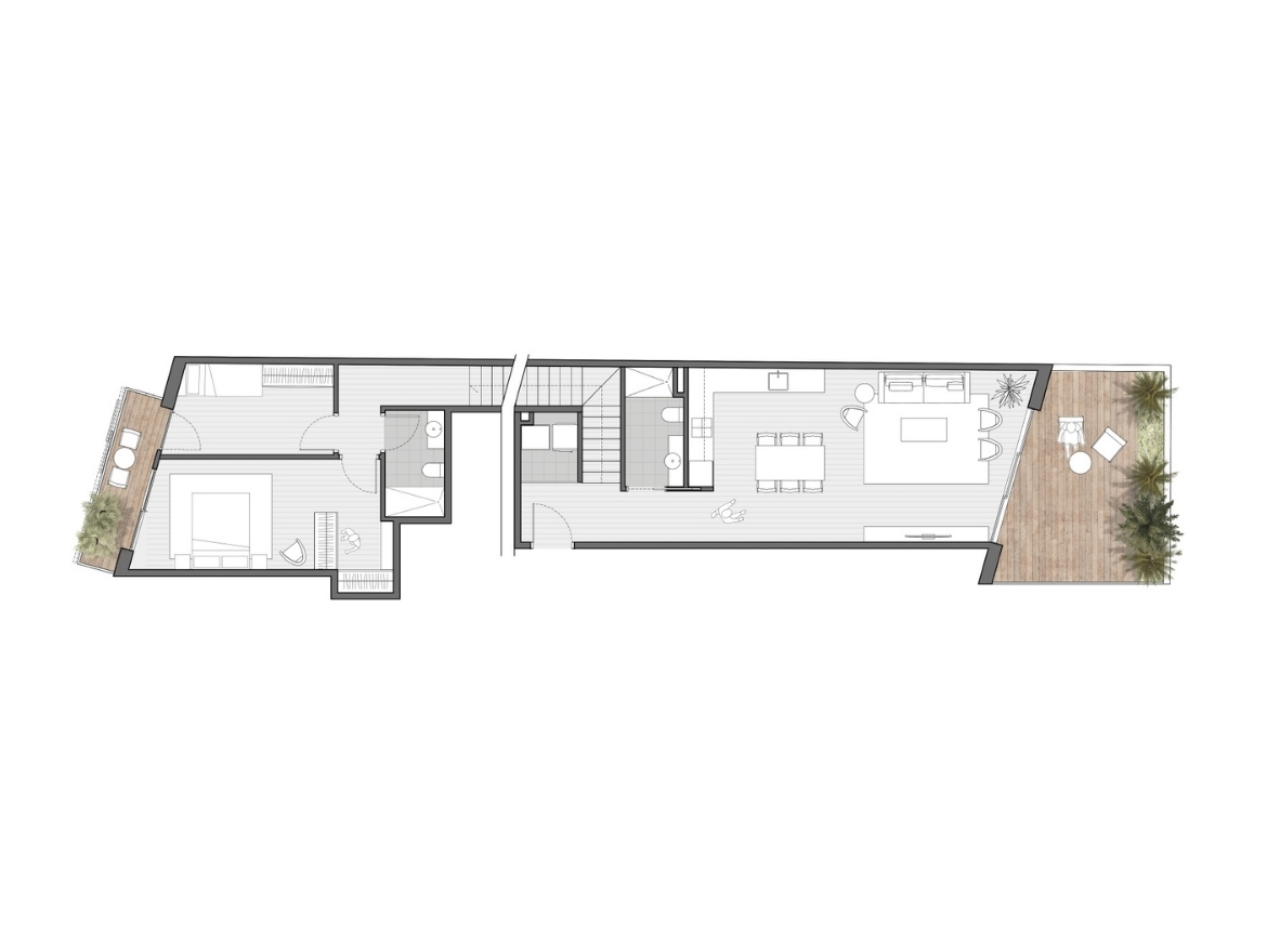 Oriol Pujol Mata, arquitecte. Edifici plurifamiliar 6 habitatges i 2 locals a Sant Boi de Llobregat
