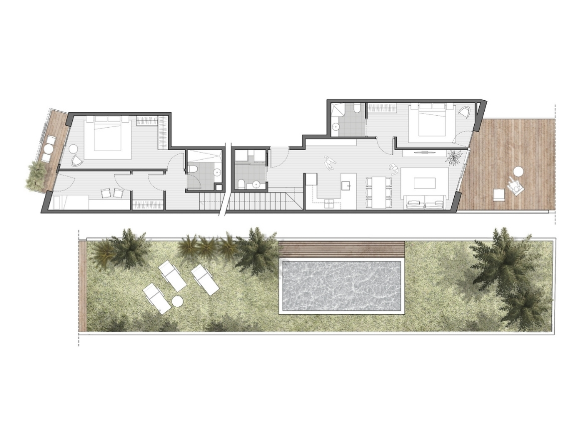 Oriol Pujol Mata, arquitecte. Edifici plurifamiliar 6 habitatges i 2 locals a Sant Boi de Llobregat