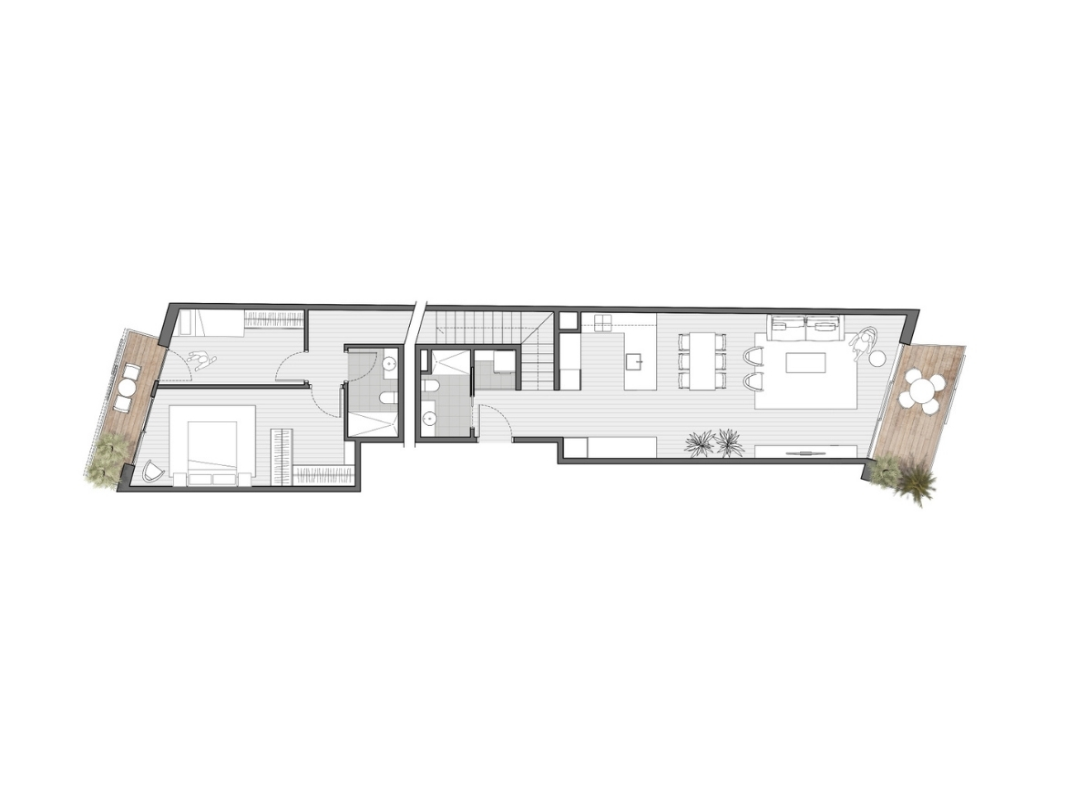 Oriol Pujol Mata, arquitecte. Edifici plurifamiliar 6 habitatges i 2 locals a Sant Boi de Llobregat