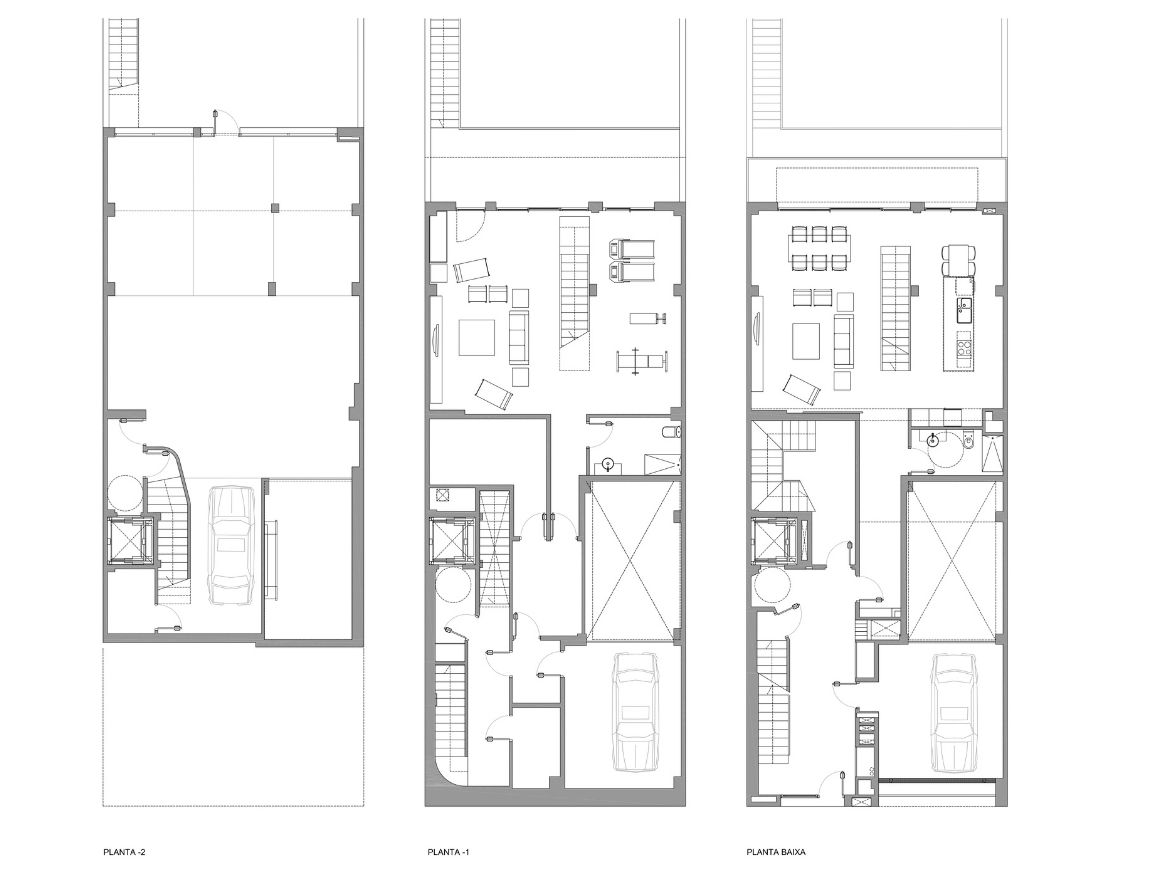 Oriol Pujol Mata, arquitecte. Edifici plurifamiliar de 3 habitatges local comercial i aparcament Mare de Deu del Coll