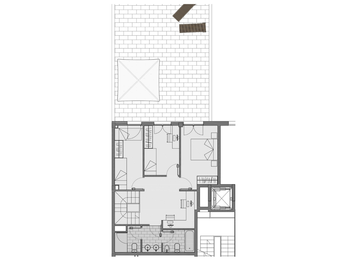 Oriol Pujol Mata, arquitecte. Edifici plurifamiliar de 7 habitatges i aparcament Rambla Muntanya