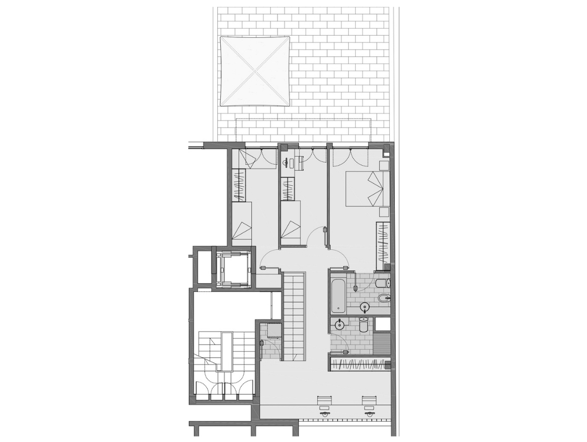 Oriol Pujol Mata, arquitecte. Edifici plurifamiliar de 7 habitatges i aparcament Rambla Muntanya