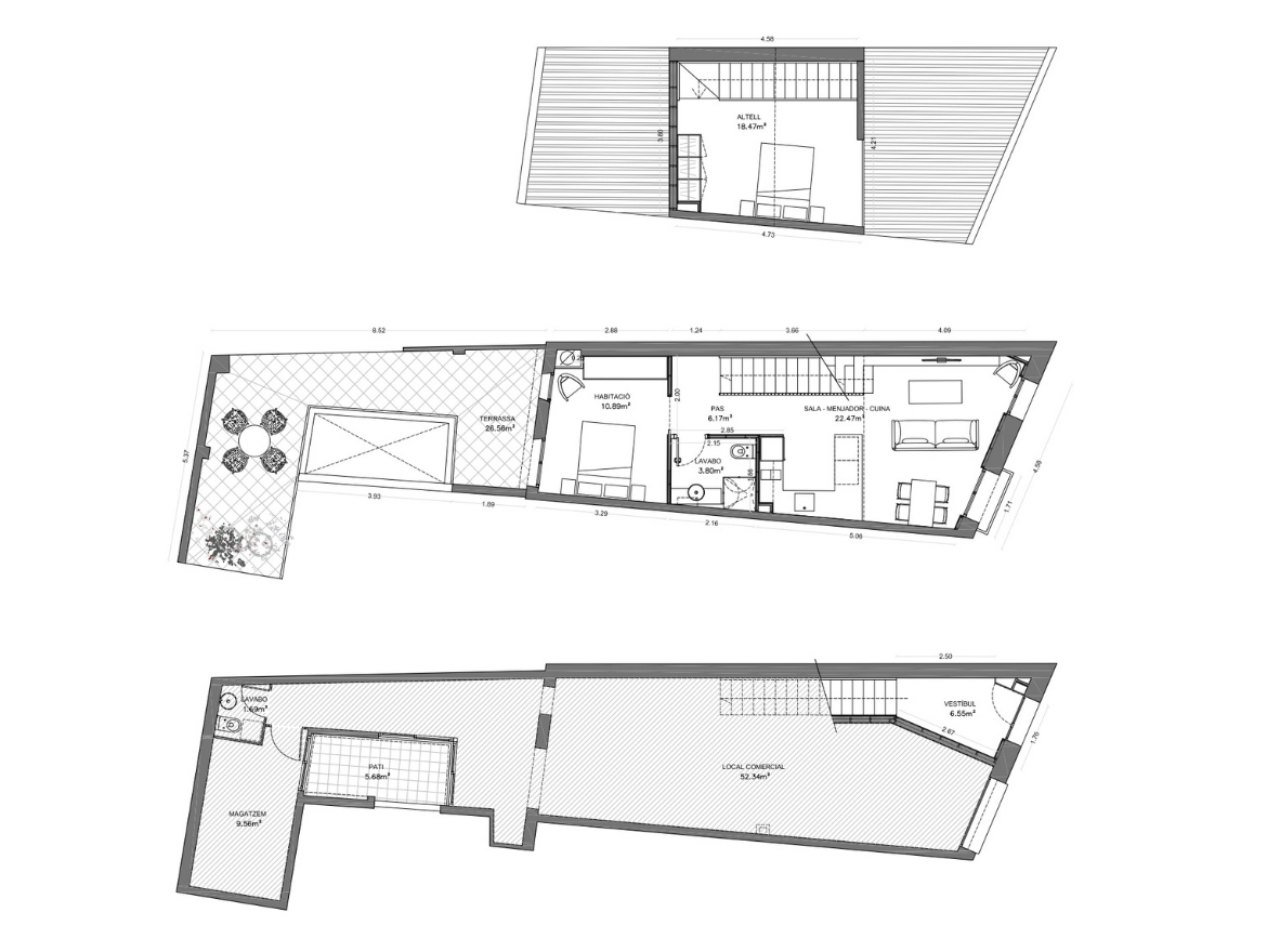 Oriol Pujol Mata, arquitecte. Reforma habitatge Major de Sarrià
