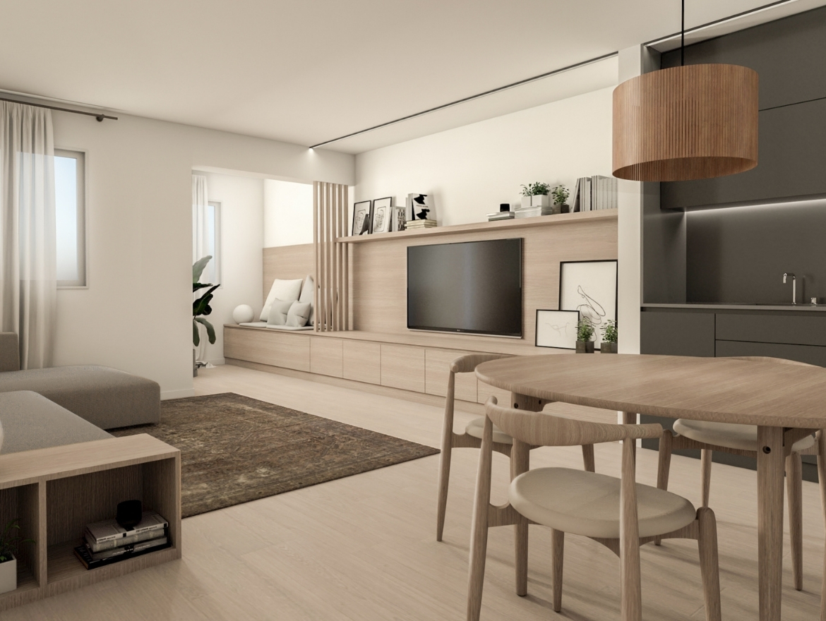 Oriol Pujol Mata, arquitecte. Reforma interior 4 habitatges i reconversió en dos