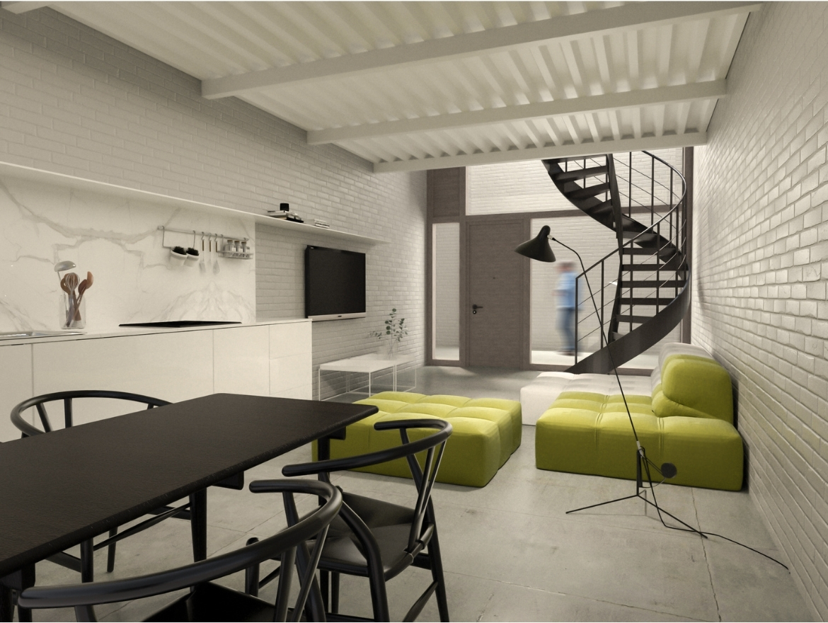 Oriol Pujol Mata, arquitecte. Rehabilitació edifici i canvi d'us a oficines Passatge Redemptor