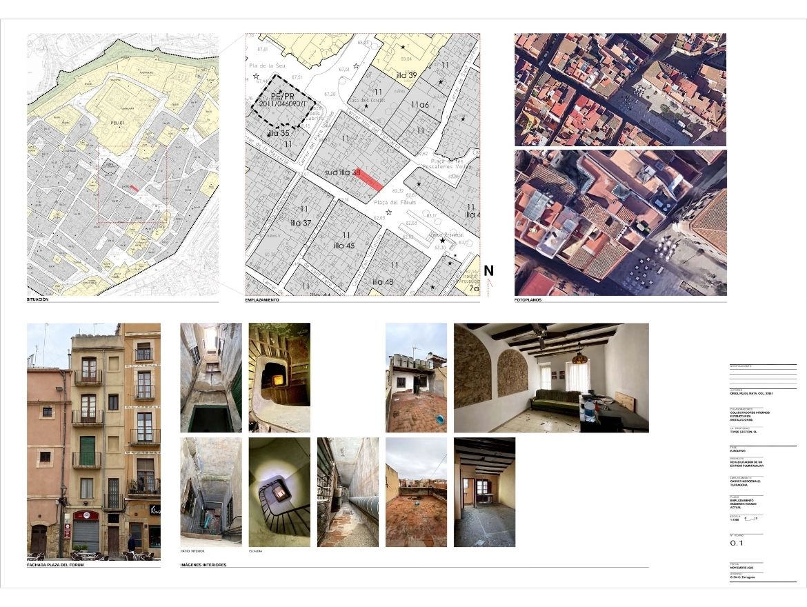 Oriol Pujol Mata, arquitecte. Rehabilitació integral edifici habitatges Tarragona