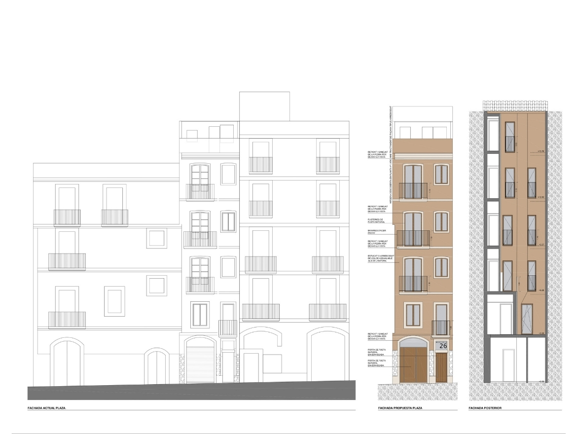 Oriol Pujol Mata, arquitecte. Rehabilitació integral edifici habitatges Tarragona